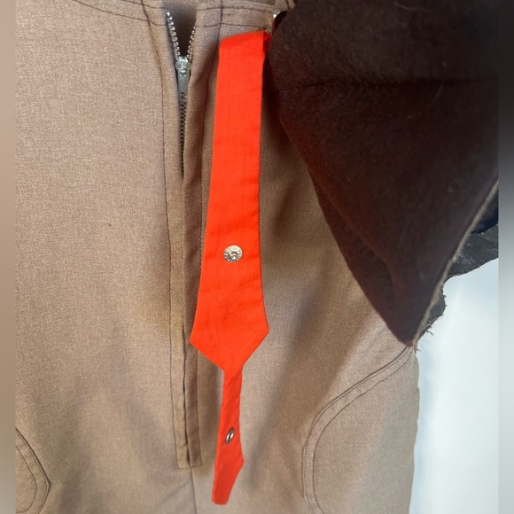 Vintage Girl Scouts USA Brownie Uniform Dress with Orange Tie and Hat Size 8 - Picture 7 of 7